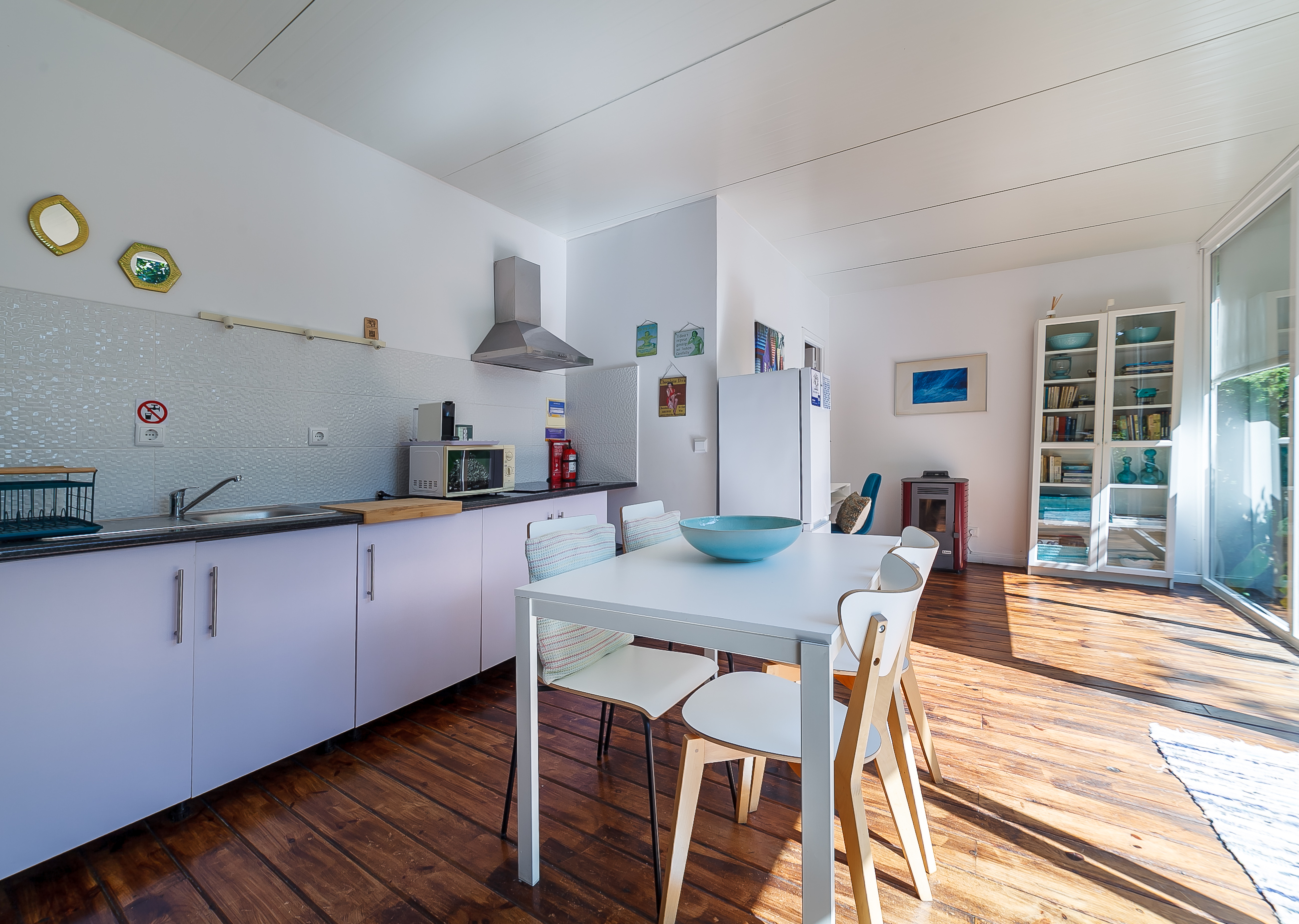 Backyard Bungalow - dining room and kitchen